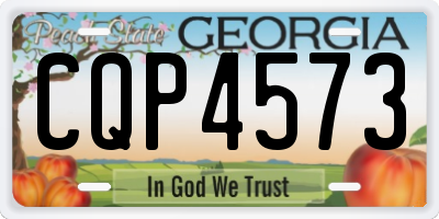GA license plate CQP4573
