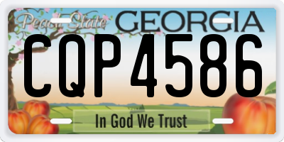 GA license plate CQP4586