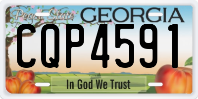 GA license plate CQP4591