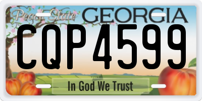 GA license plate CQP4599