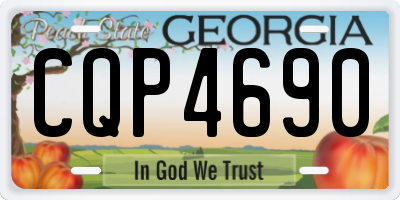 GA license plate CQP4690