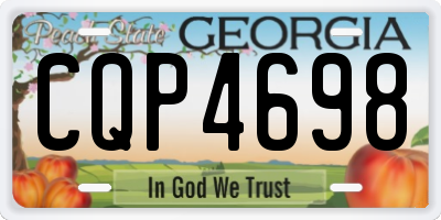 GA license plate CQP4698