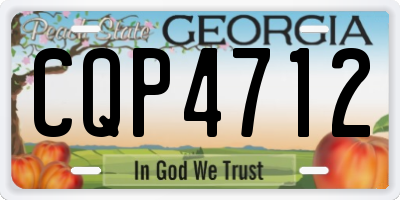 GA license plate CQP4712