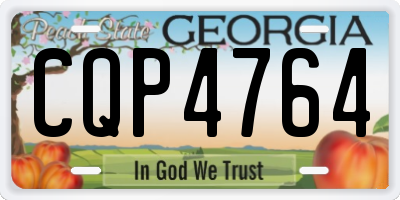GA license plate CQP4764