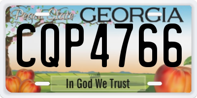 GA license plate CQP4766