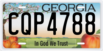 GA license plate CQP4788