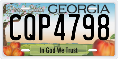 GA license plate CQP4798