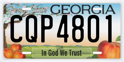 GA license plate CQP4801