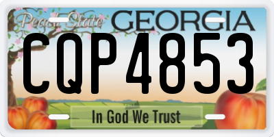 GA license plate CQP4853