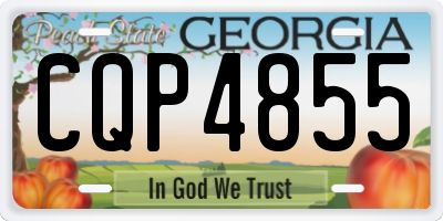 GA license plate CQP4855