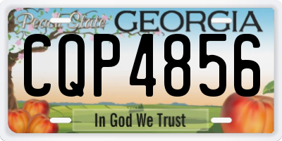 GA license plate CQP4856