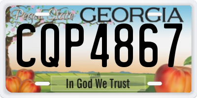 GA license plate CQP4867