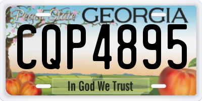 GA license plate CQP4895