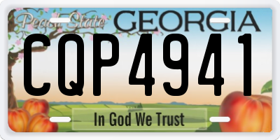 GA license plate CQP4941