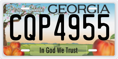 GA license plate CQP4955