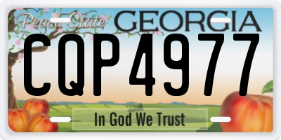 GA license plate CQP4977