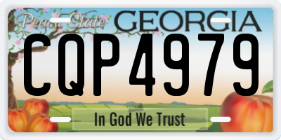 GA license plate CQP4979