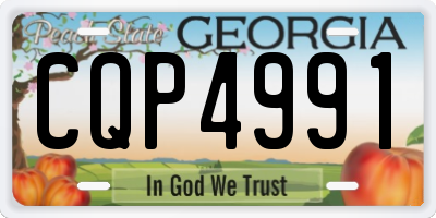 GA license plate CQP4991