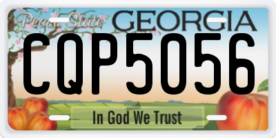 GA license plate CQP5056