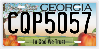 GA license plate CQP5057