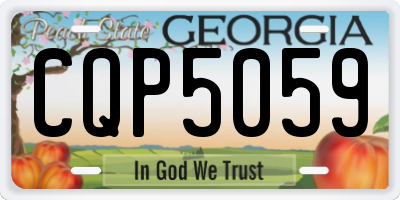 GA license plate CQP5059
