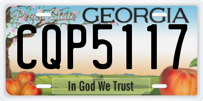 GA license plate CQP5117