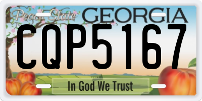 GA license plate CQP5167