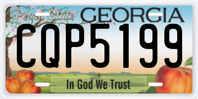 GA license plate CQP5199