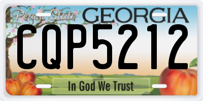 GA license plate CQP5212