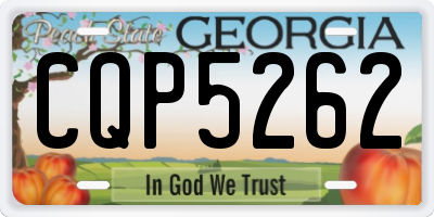 GA license plate CQP5262