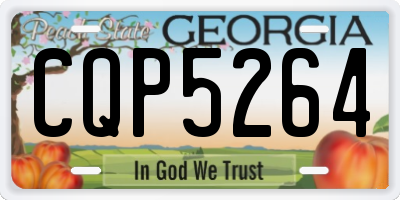 GA license plate CQP5264