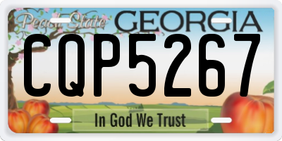 GA license plate CQP5267