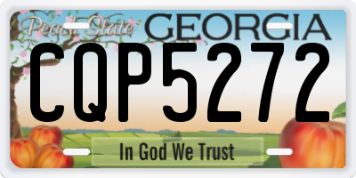 GA license plate CQP5272