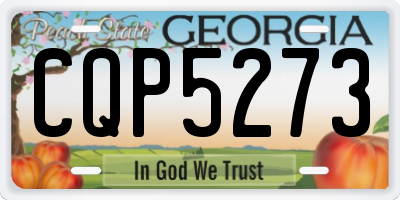 GA license plate CQP5273