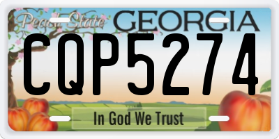 GA license plate CQP5274