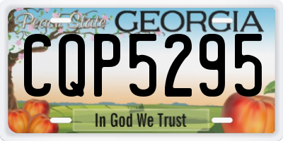 GA license plate CQP5295