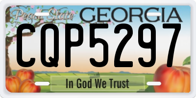 GA license plate CQP5297