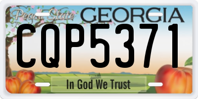GA license plate CQP5371