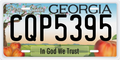 GA license plate CQP5395