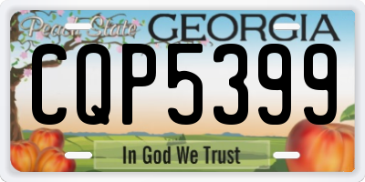 GA license plate CQP5399