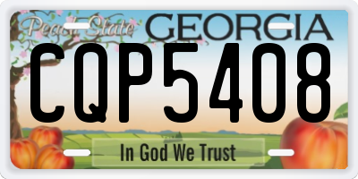 GA license plate CQP5408