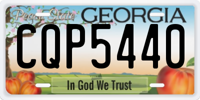 GA license plate CQP5440