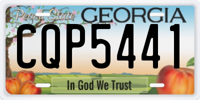 GA license plate CQP5441