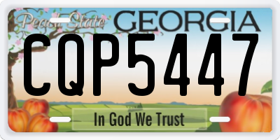 GA license plate CQP5447