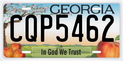GA license plate CQP5462