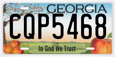 GA license plate CQP5468