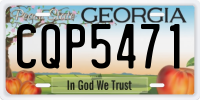 GA license plate CQP5471