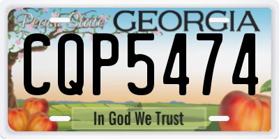 GA license plate CQP5474