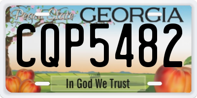 GA license plate CQP5482