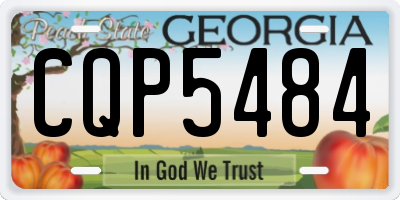 GA license plate CQP5484